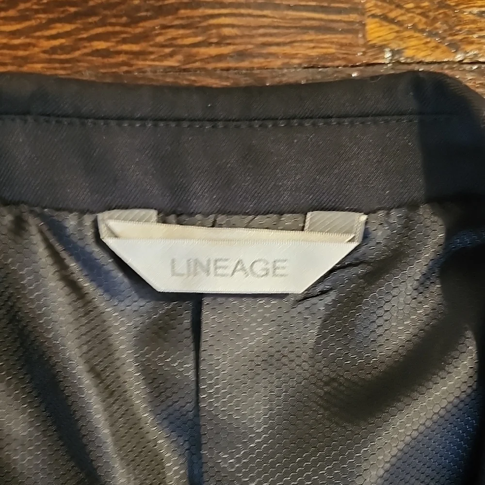 Lineage Black Modern Fit Sport Coat with Notch Lapel